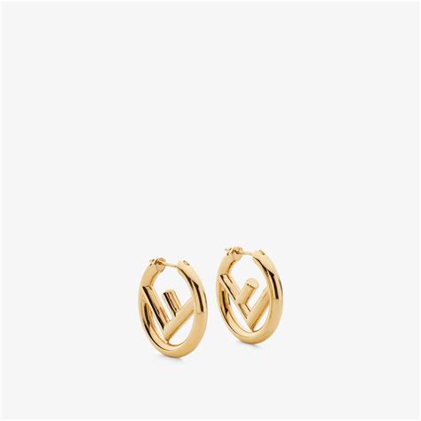 f is fendi earrings gold|vintage fendi earrings.